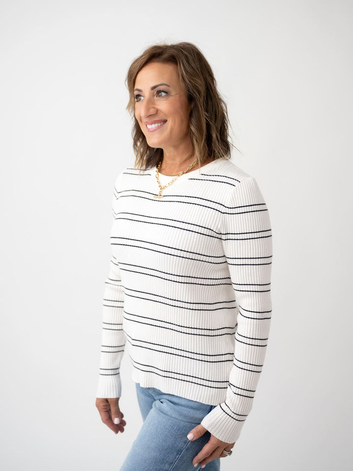 Stated in Stripes Sweater