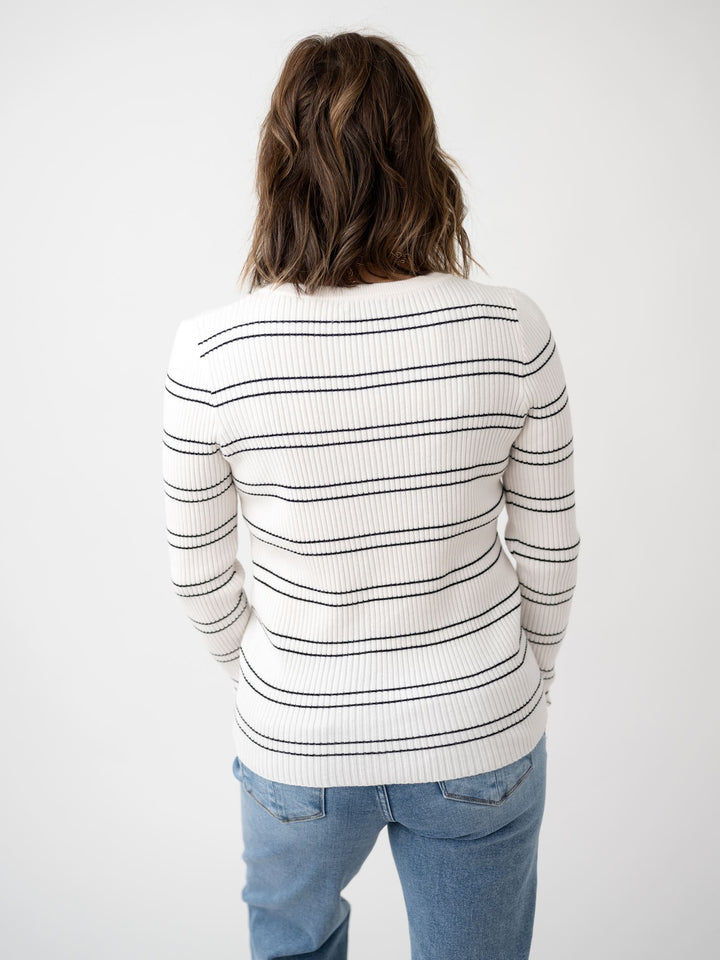 Stated in Stripes Sweater