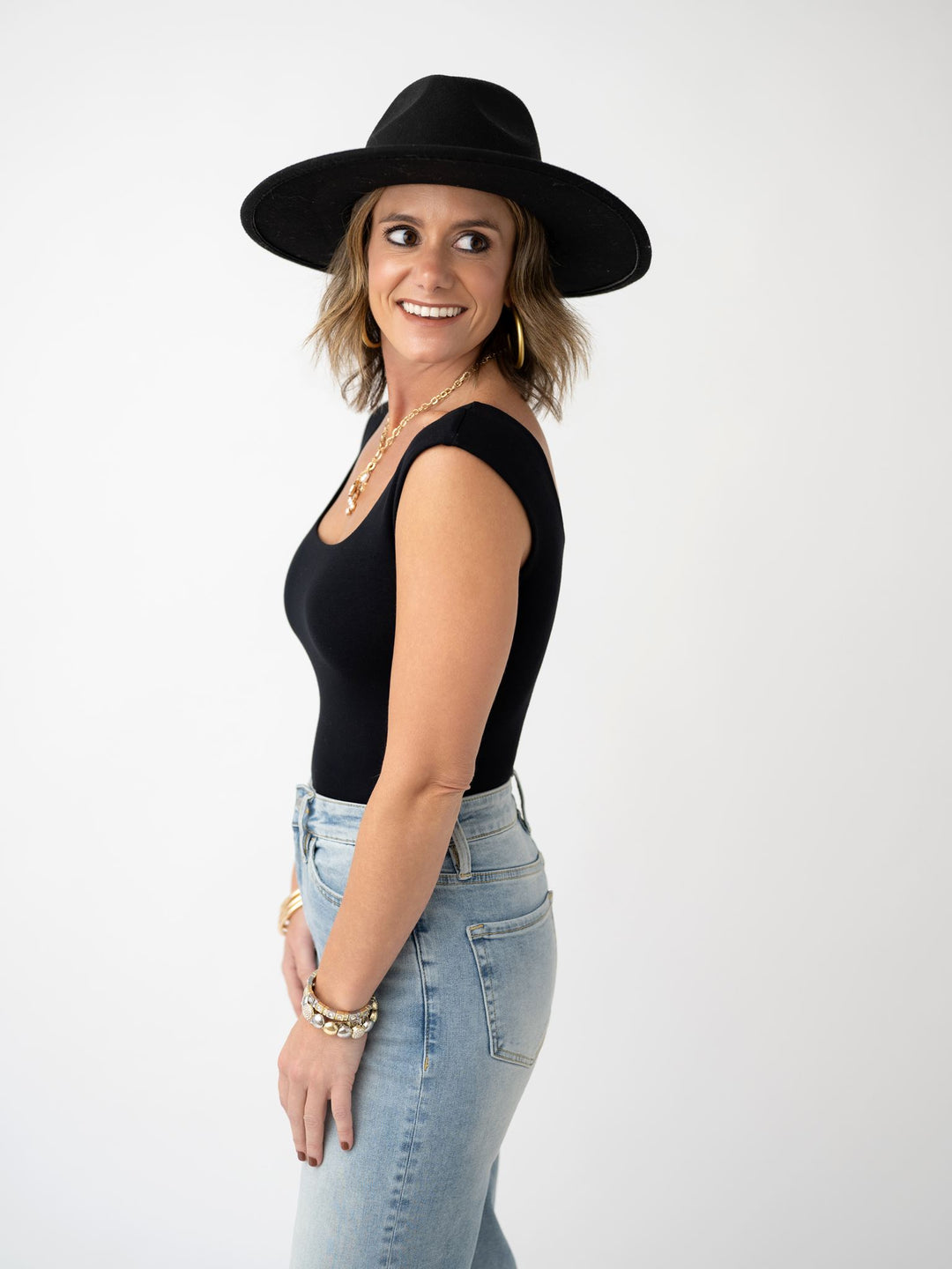 Double Layered Cap Sleeve Bodysuit