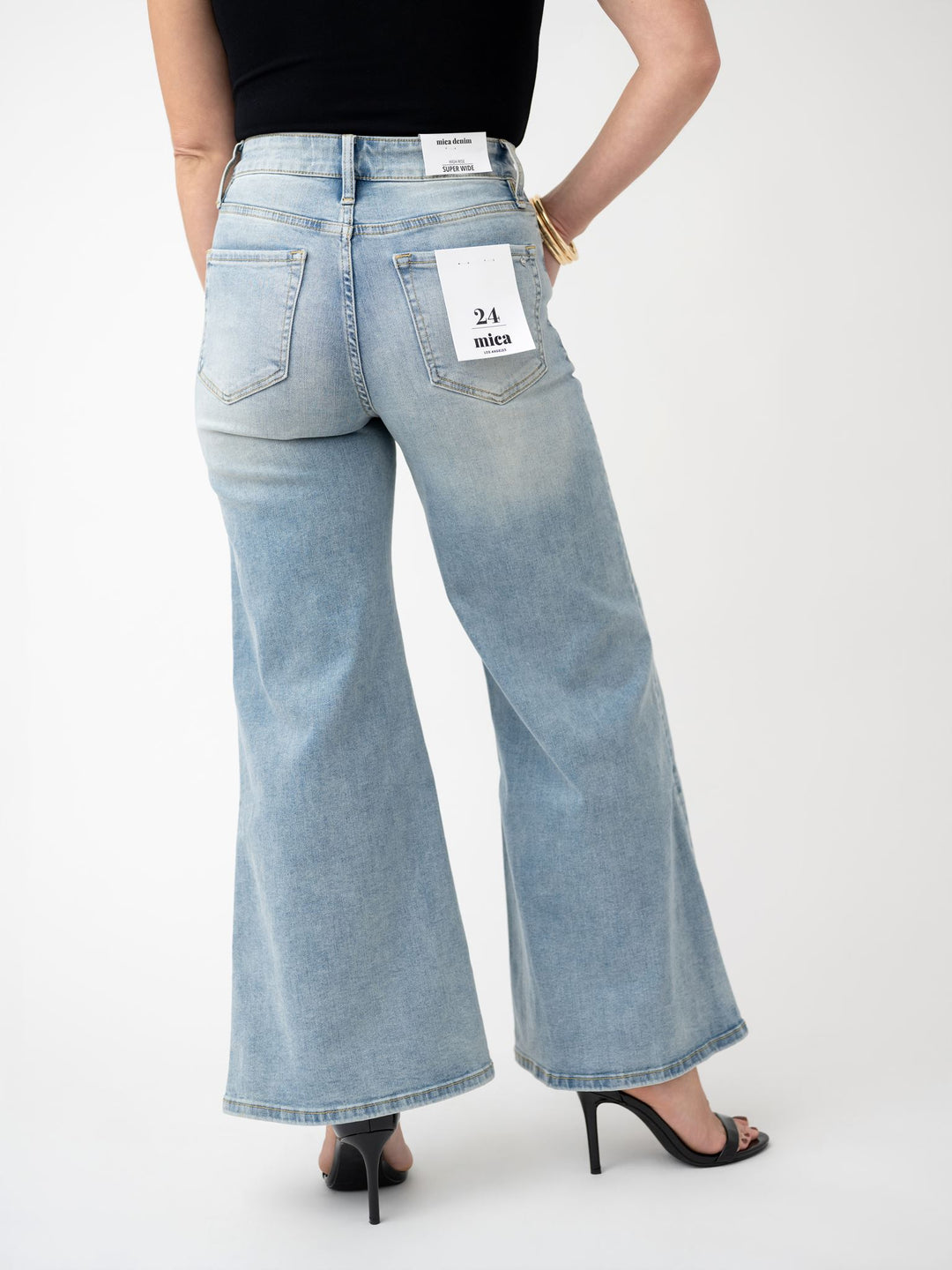 Mica High Rise Super Wide Leg Palazzo Crop