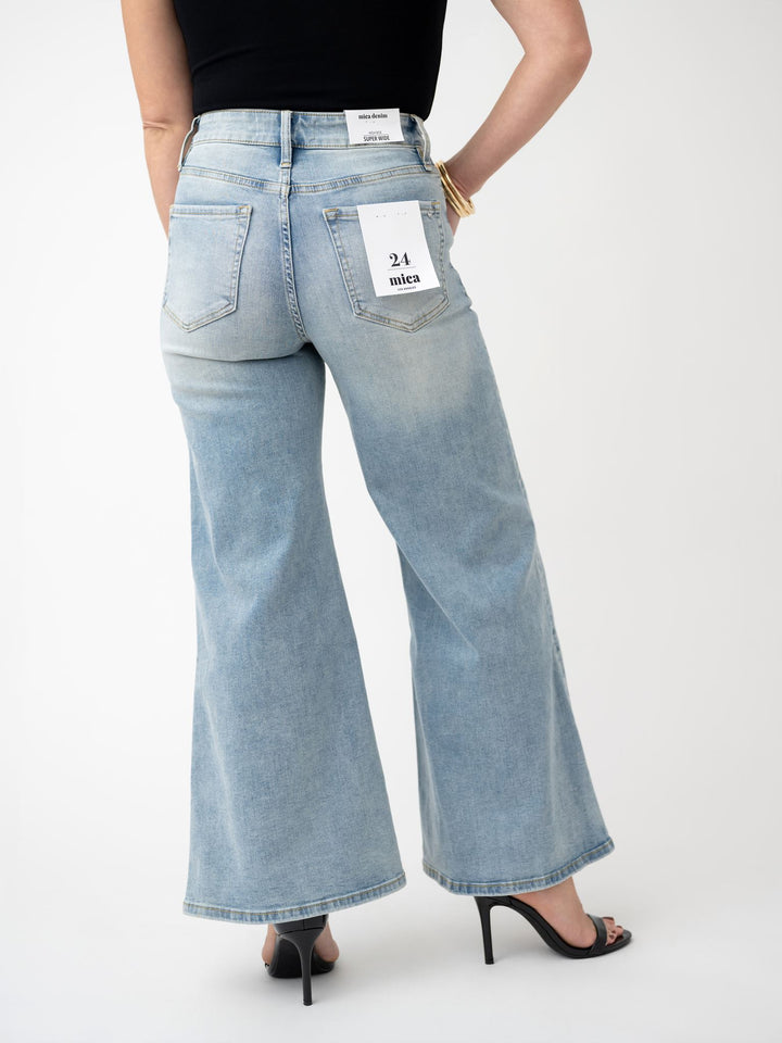 Mica High Rise Super Wide Leg Palazzo Crop