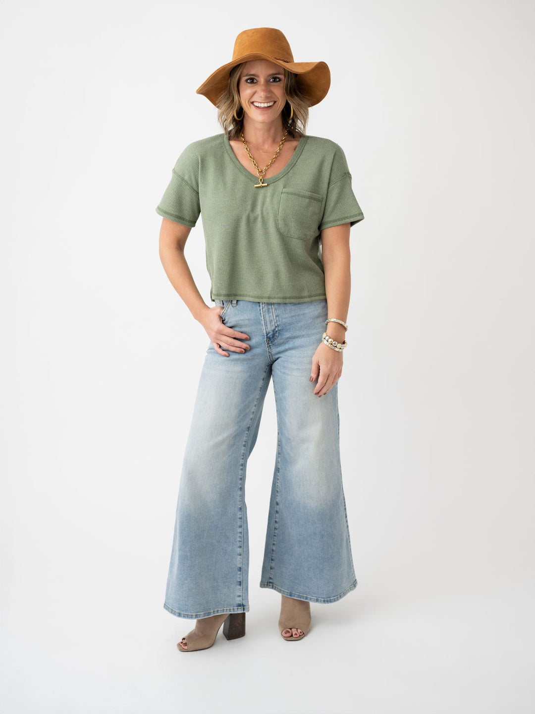 Simply Essential Waffle Knit Top