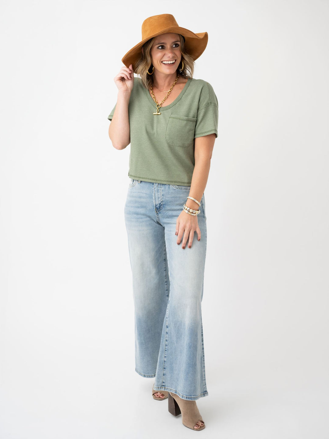 Simply Essential Waffle Knit Top