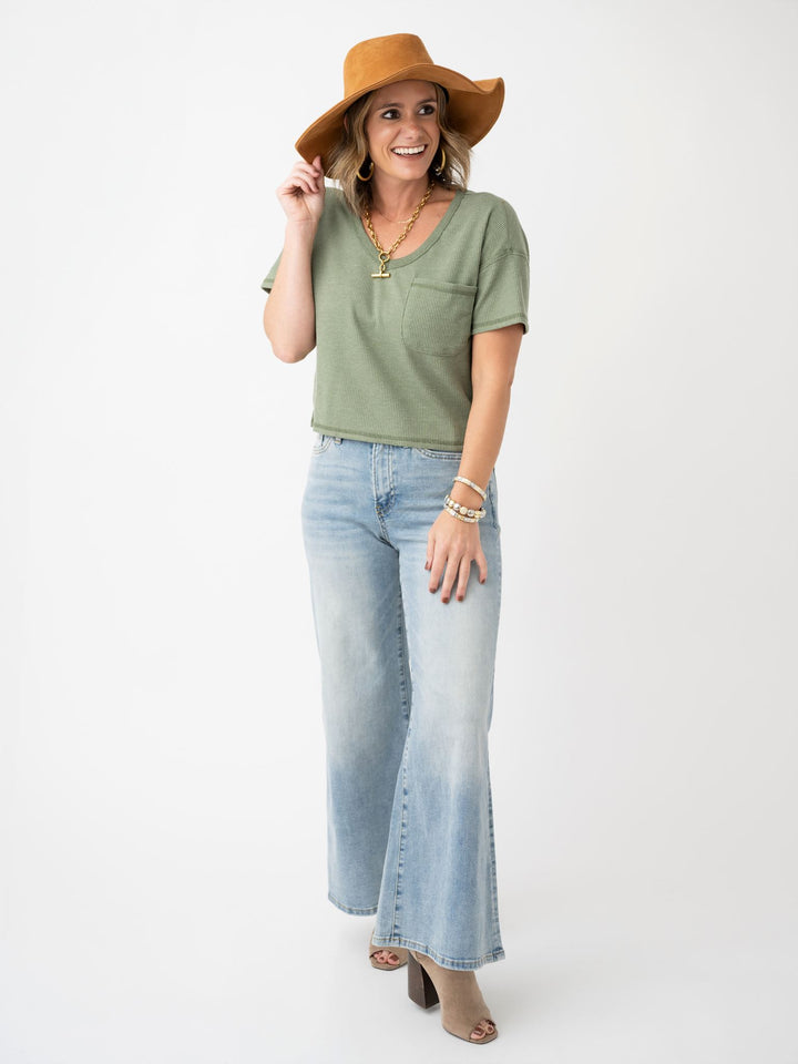Simply Essential Waffle Knit Top