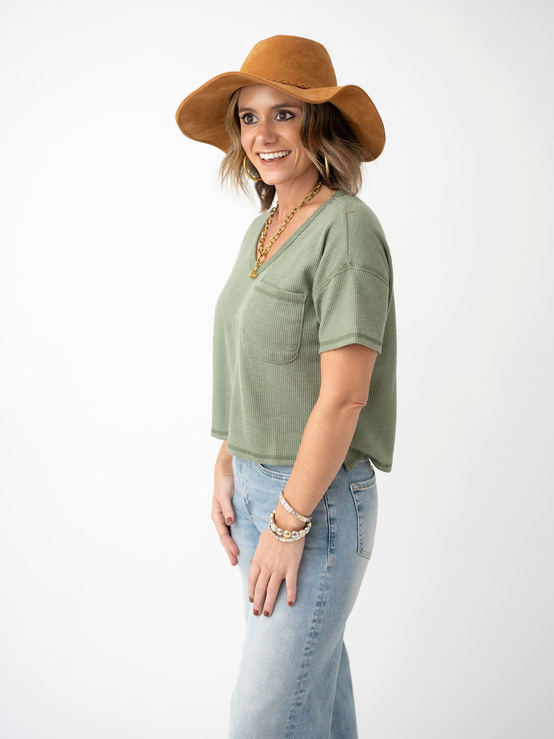 Simply Essential Waffle Knit Top