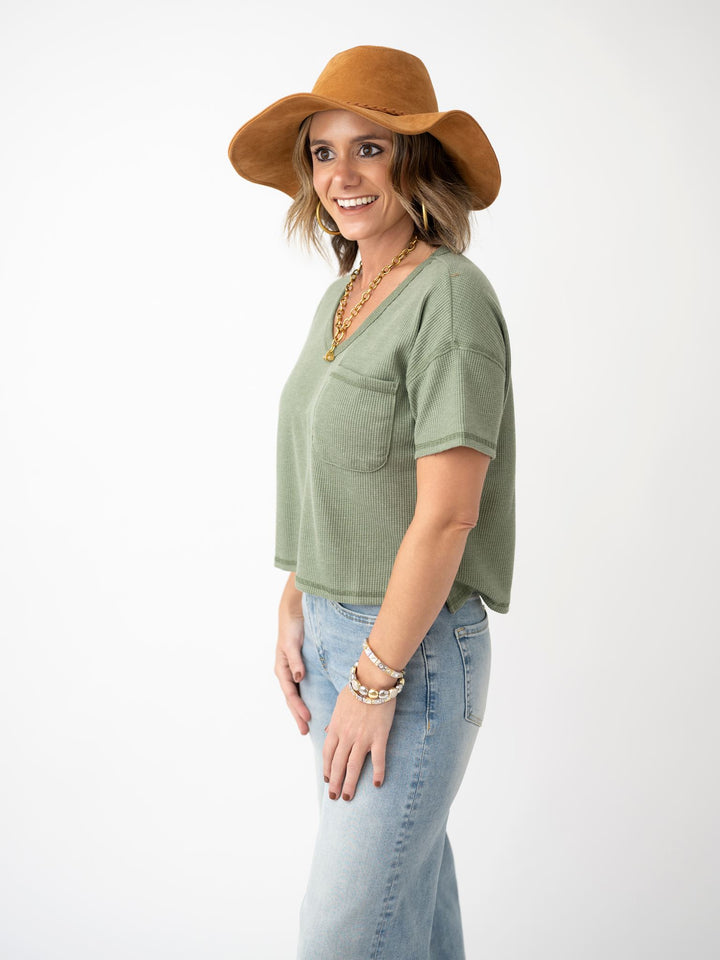 Simply Essential Waffle Knit Top
