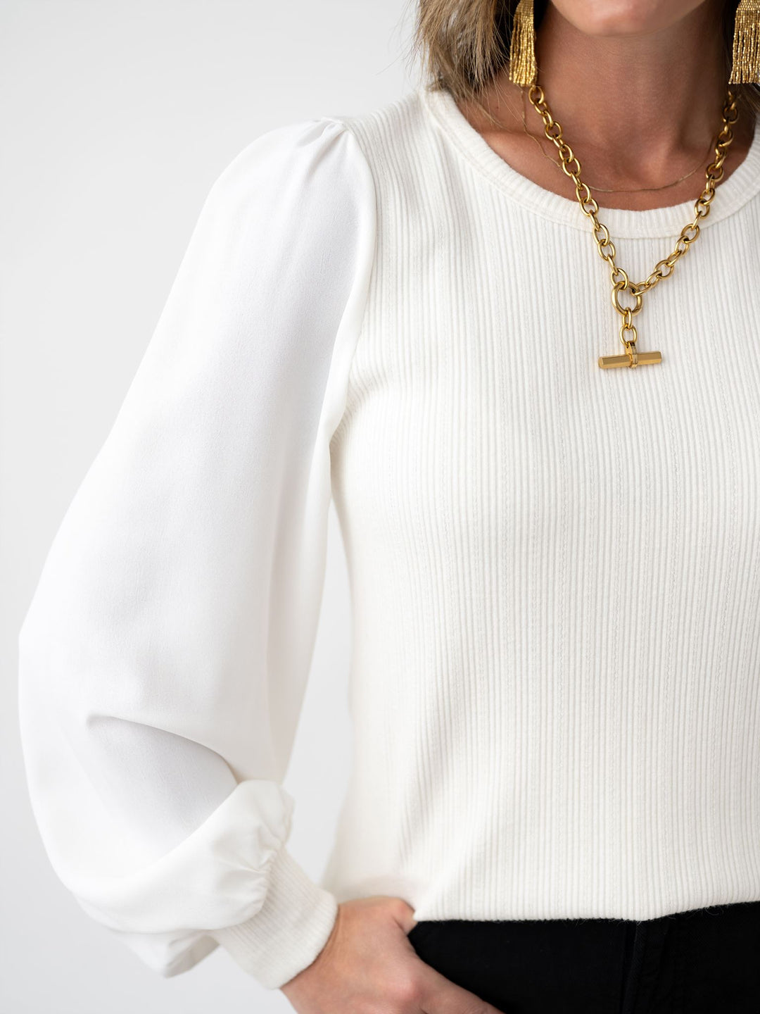 Whisper Sleeve Knit Top