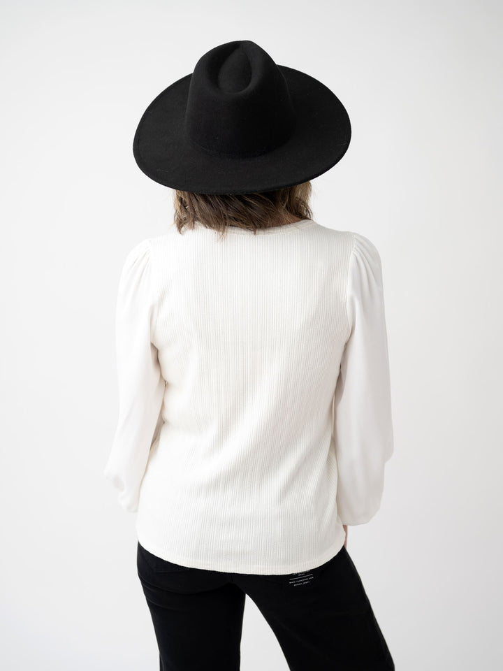 Whisper Sleeve Knit Top