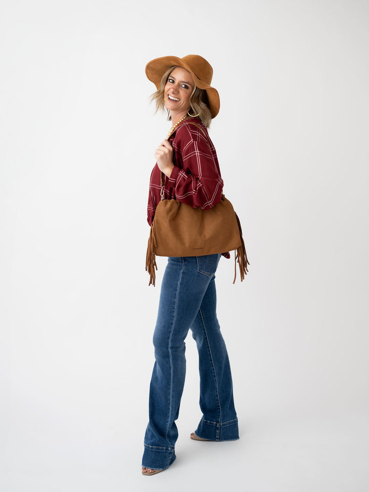 Louenhide Reese Shoulder Bag with Fringe