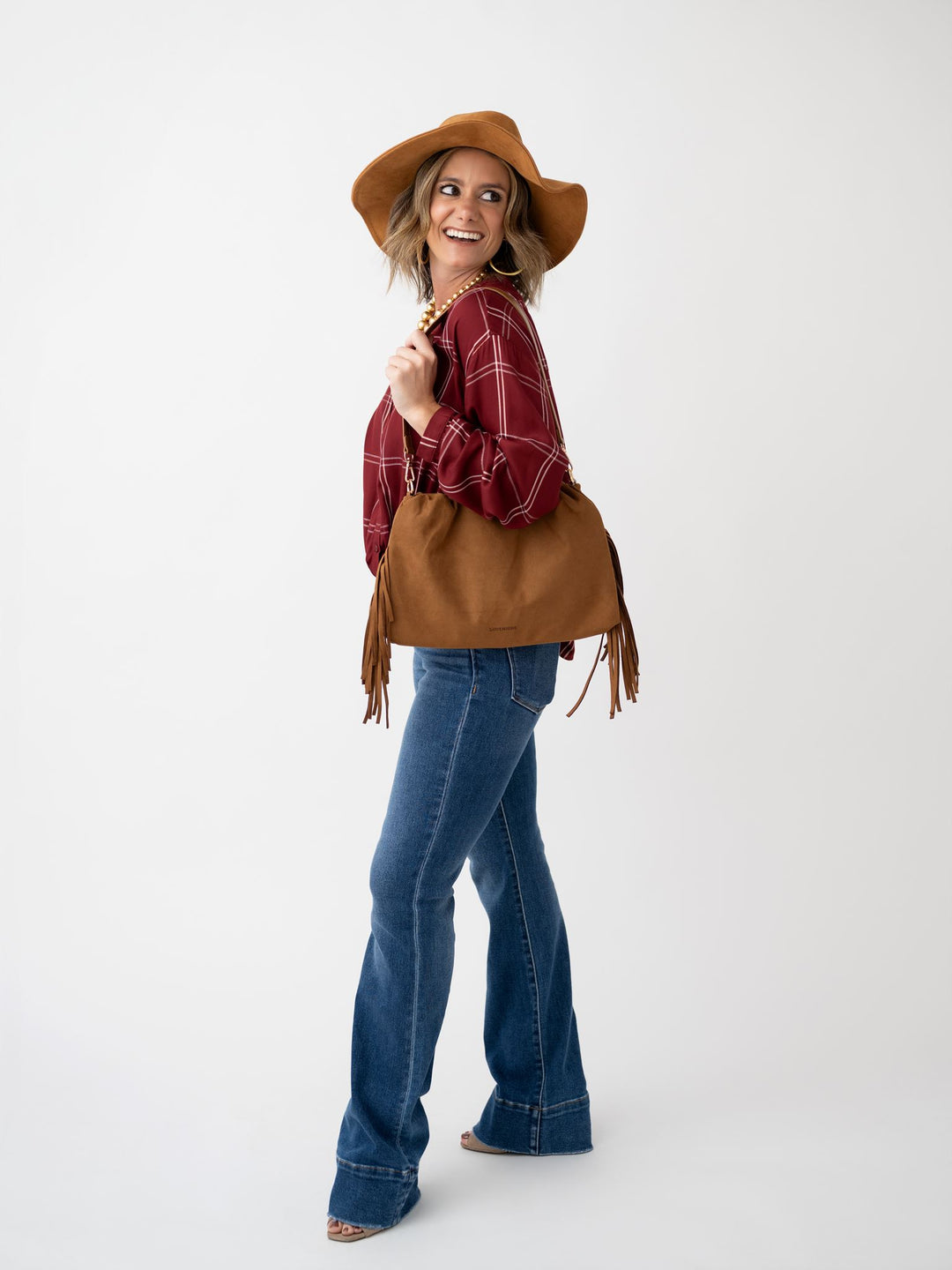 Louenhide Reese Shoulder Bag with Fringe