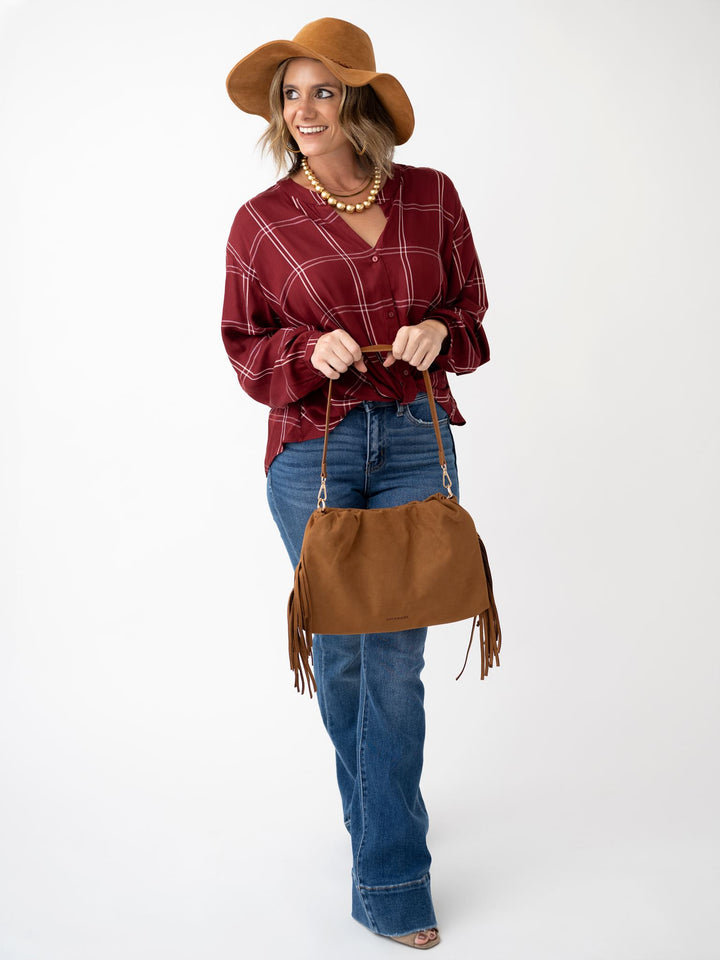 Louenhide Reese Shoulder Bag with Fringe