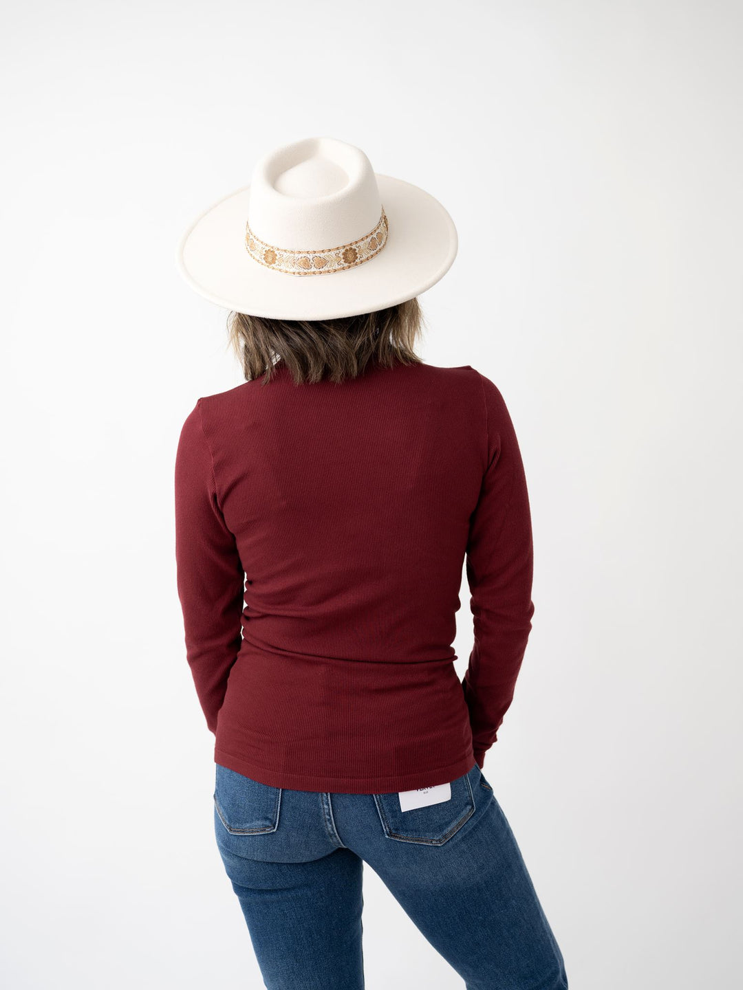 Where It Whenever Ribbed Mock Neck Top