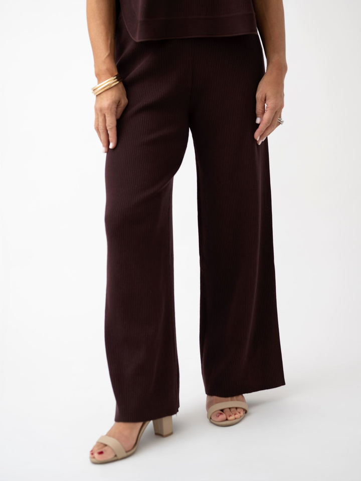 Maple Morning Stretch Waist Ribbed Pant
