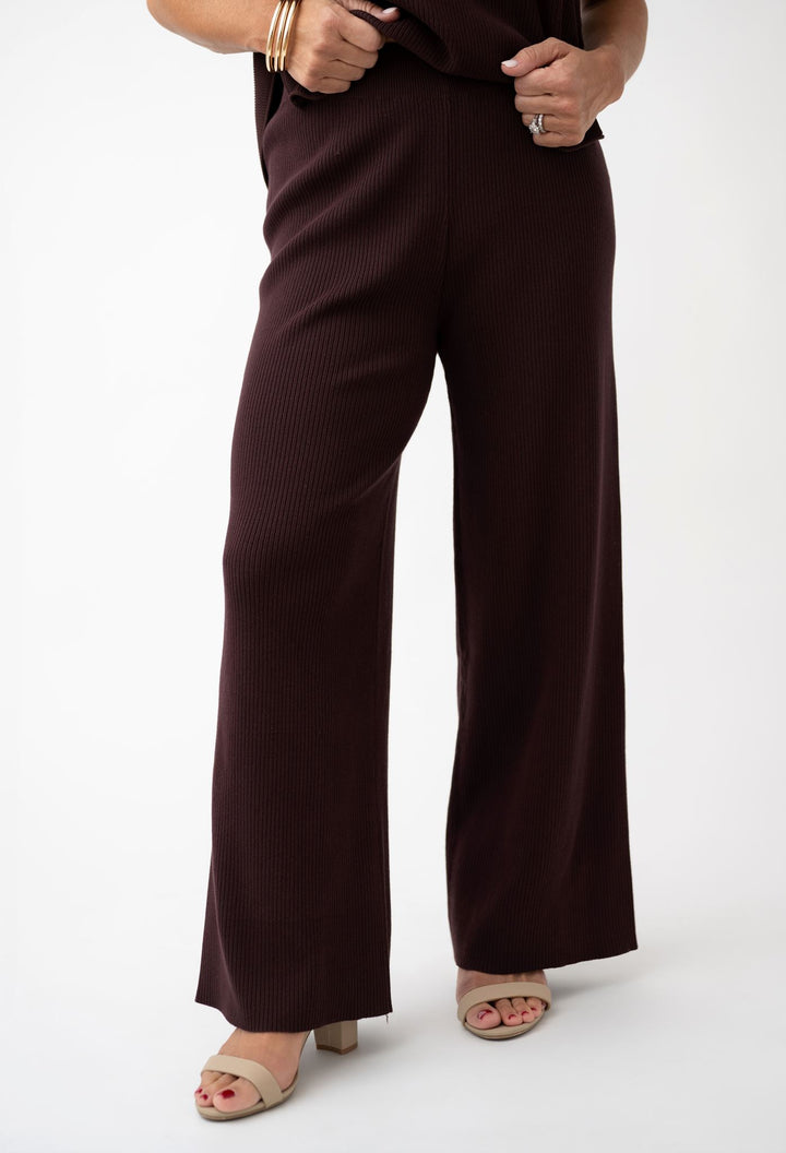 Maple Morning Stretch Waist Ribbed Pant