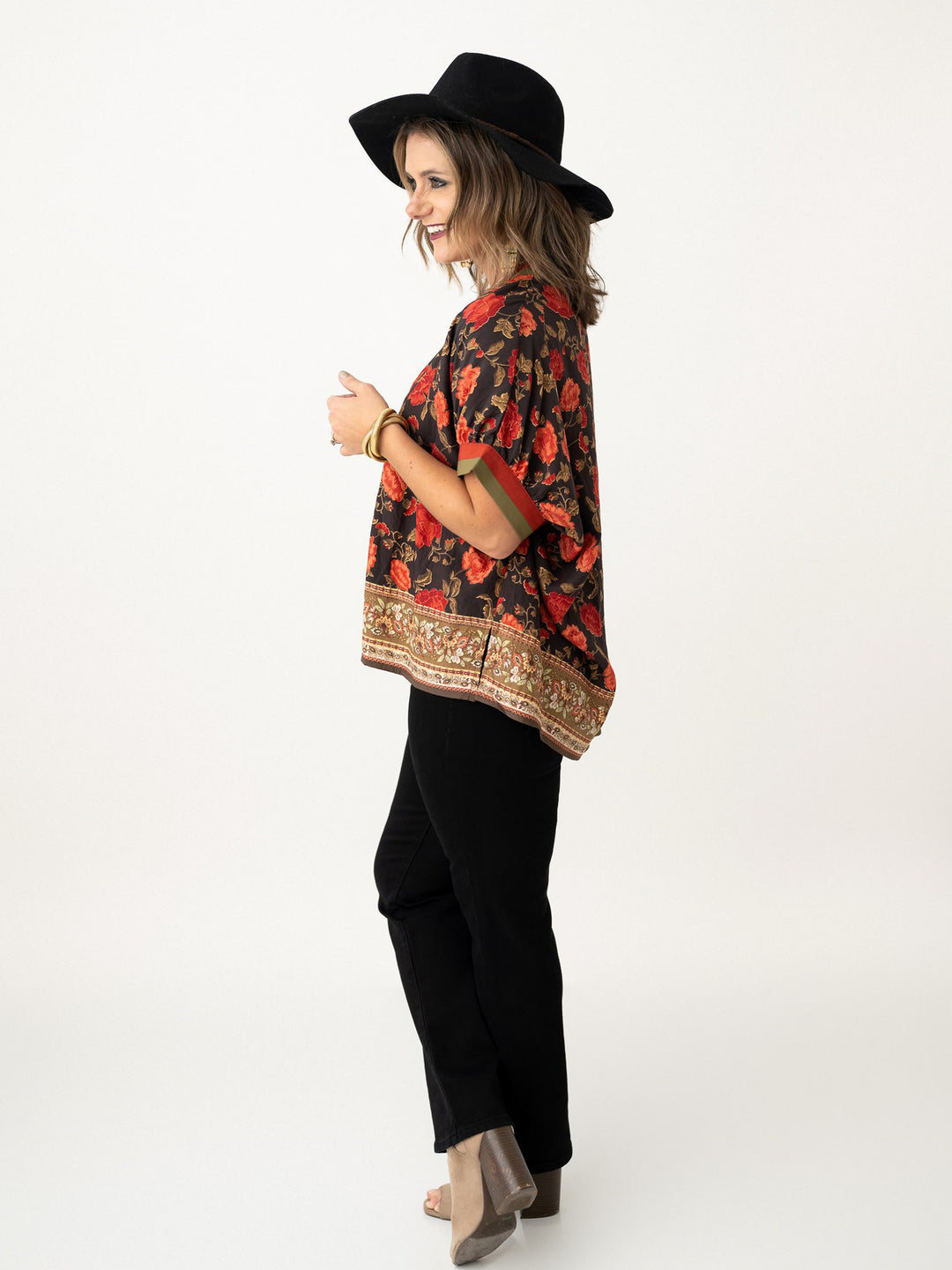 Beautiful in Blooms V Neck