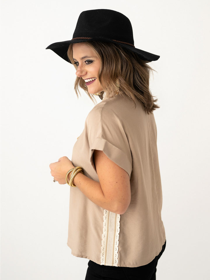 Lovely Lace V Neck