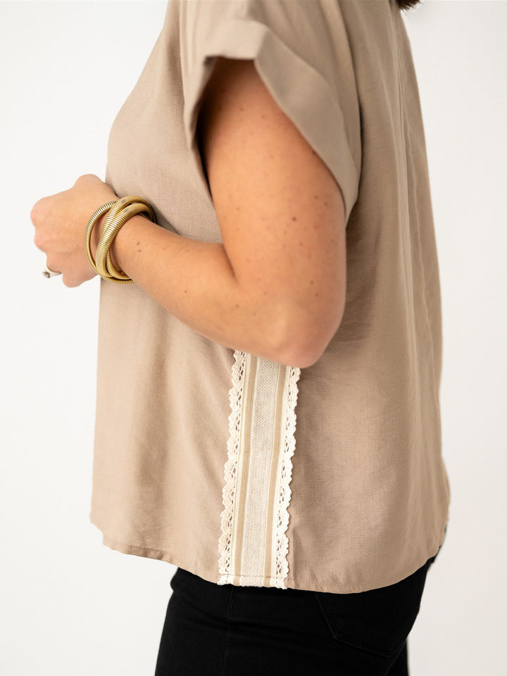 Lovely Lace V Neck