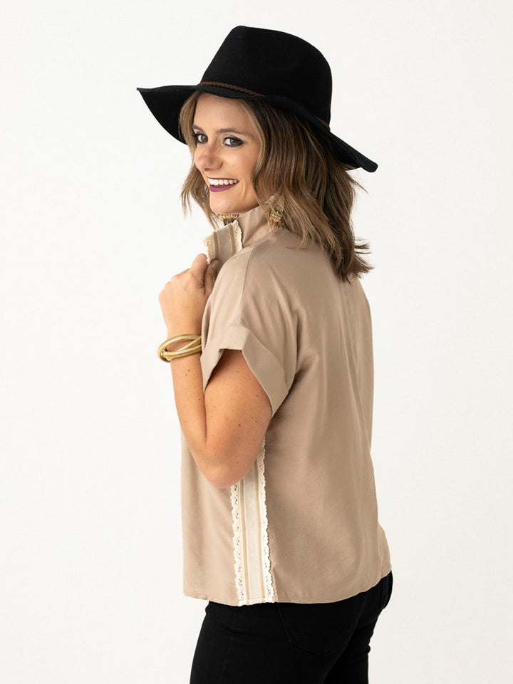 Lovely Lace V Neck