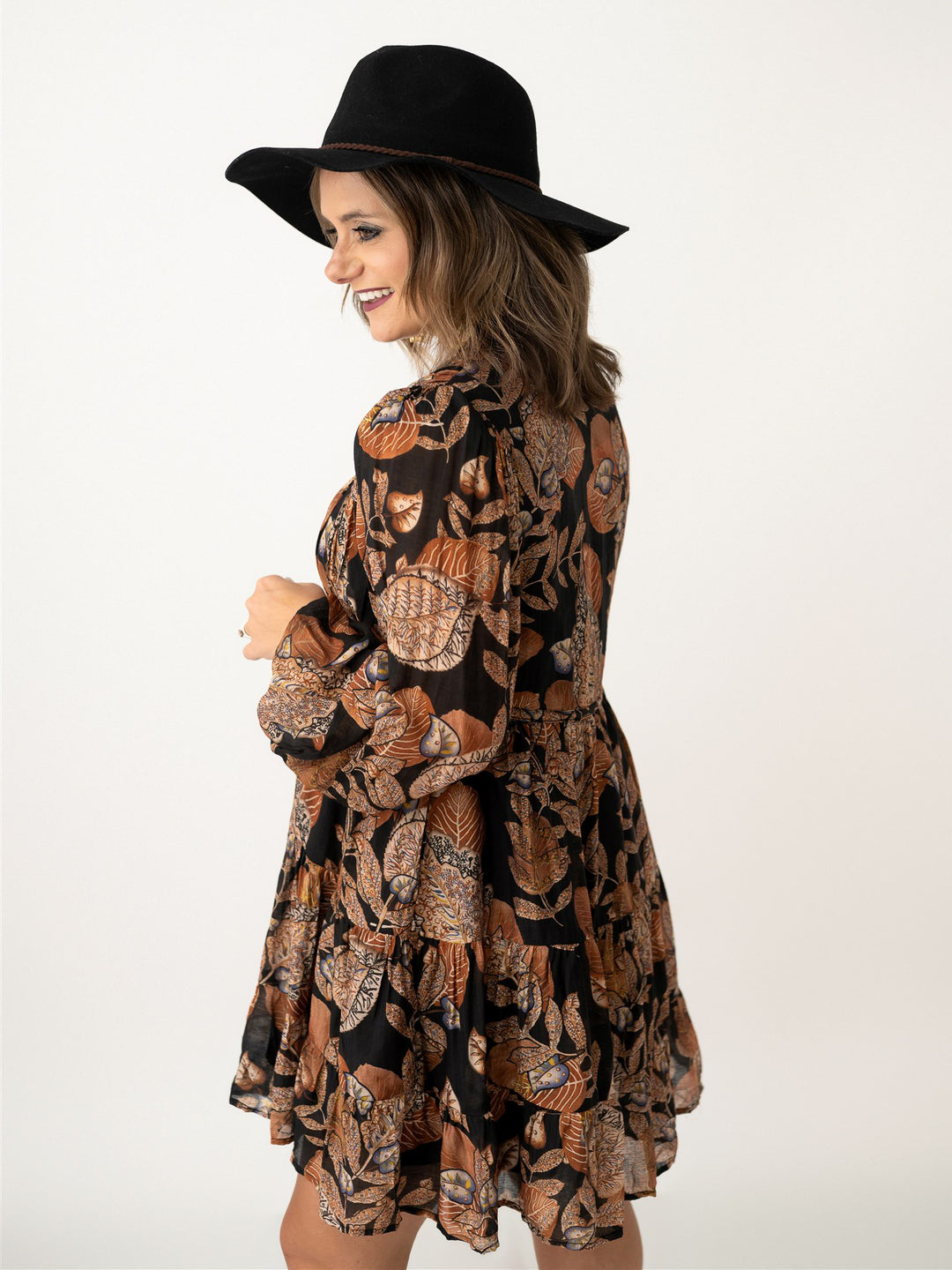 Autumn Whisper Bow Dress