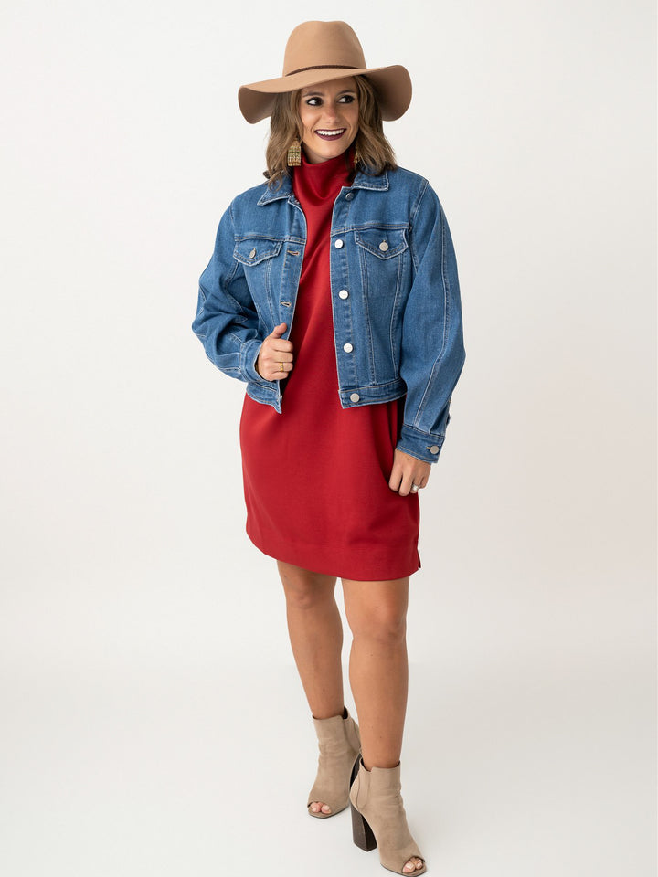 Risen Balloon Sleeve Denim Jacket