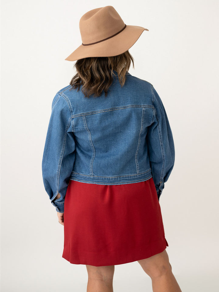Risen Balloon Sleeve Denim Jacket