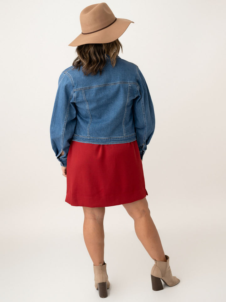 Risen Balloon Sleeve Denim Jacket