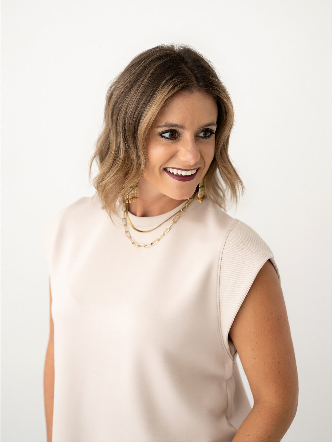 Butterscotch Haze Sleeveless Sweater