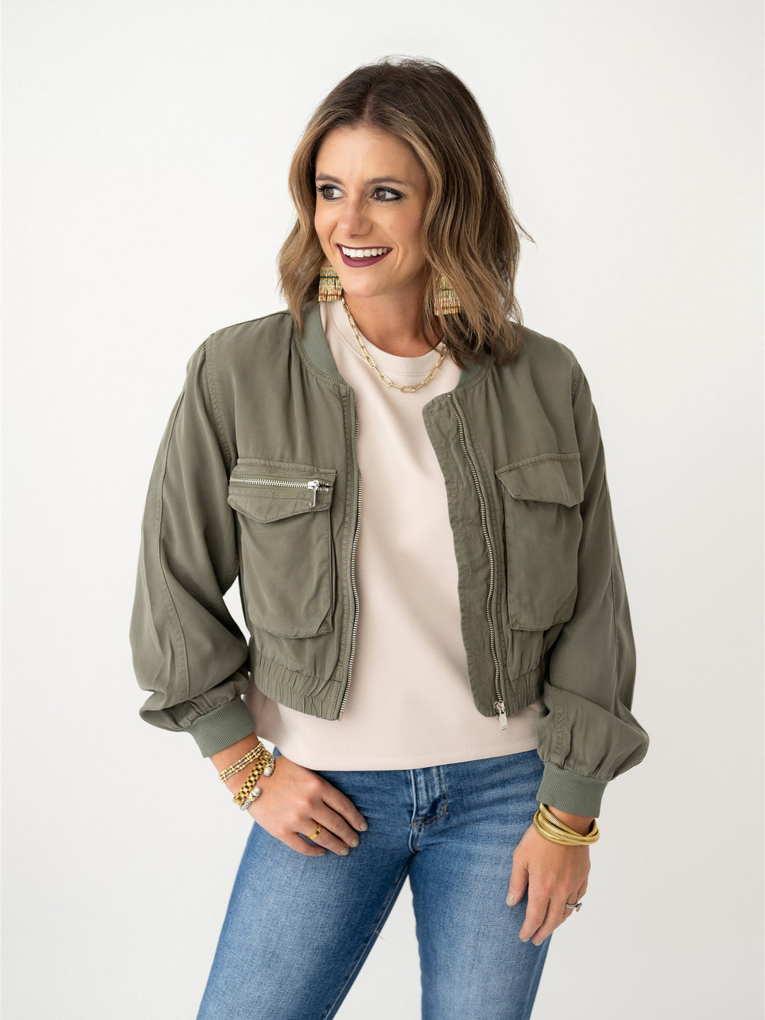 Risen Tencel Bomber Jacket