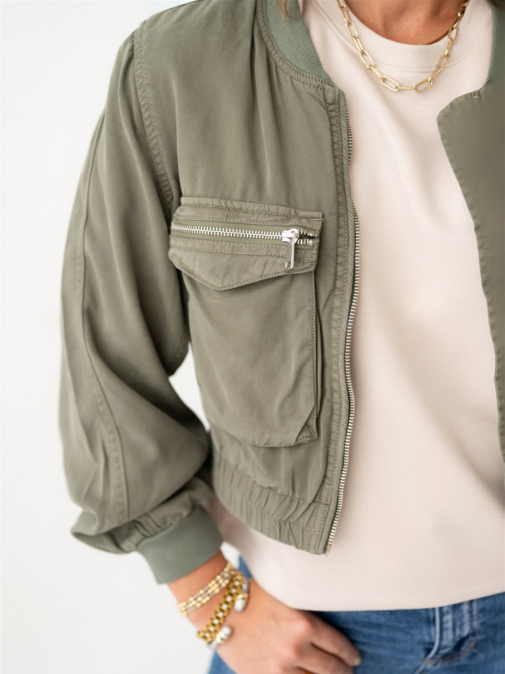 Risen Tencel Bomber Jacket