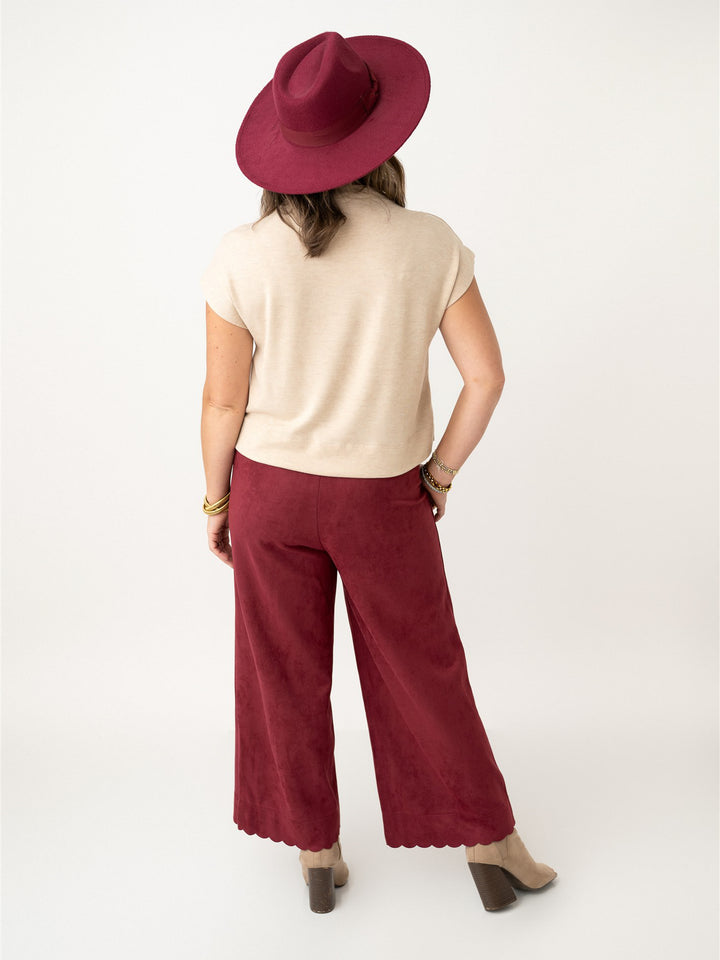 Scallop Hem Trouser