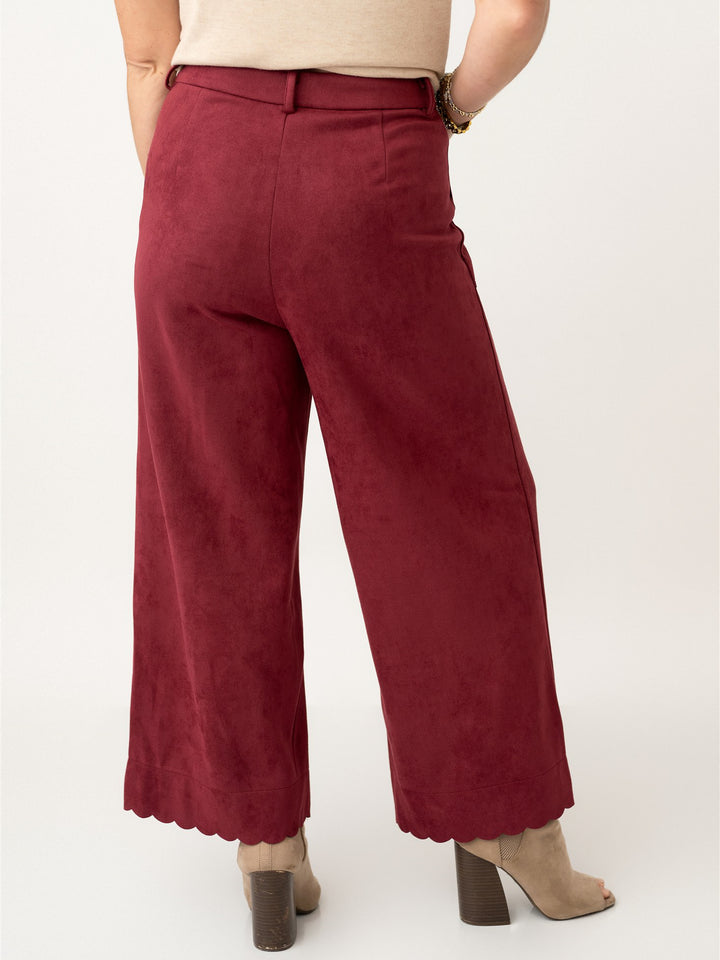 Scallop Hem Trouser