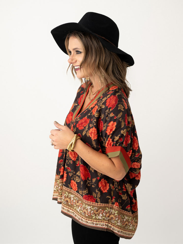 Beautiful in Blooms V Neck