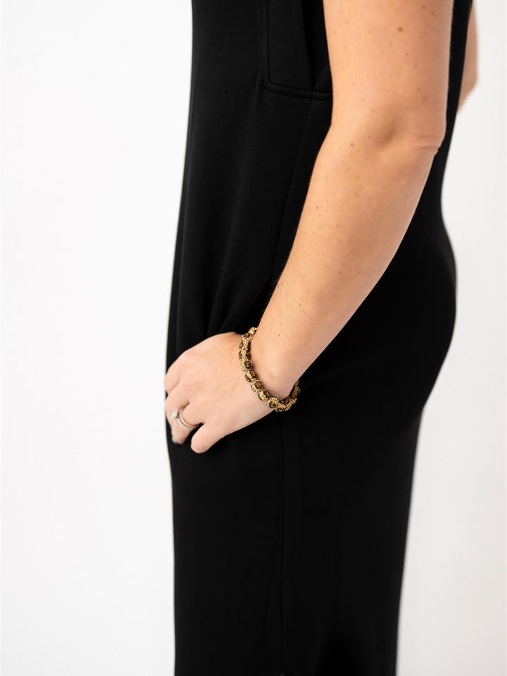 Leopard Bling Bead Bracelet