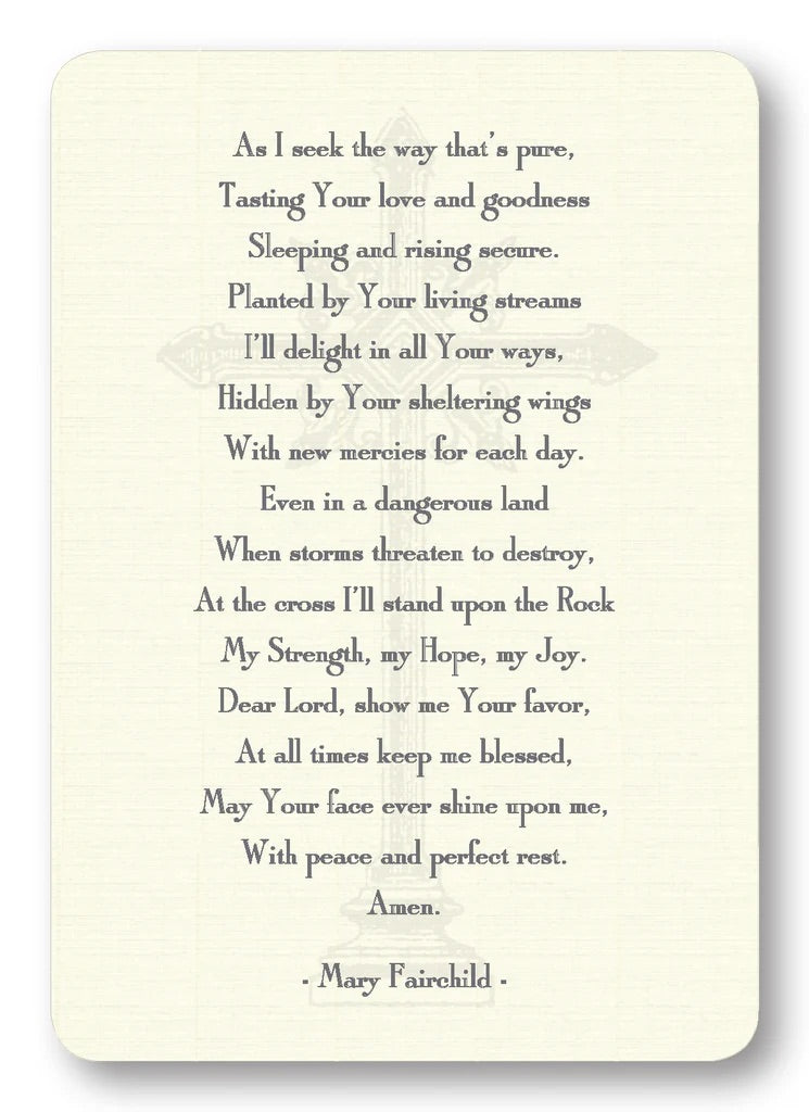 A Graduate's Prayer Card