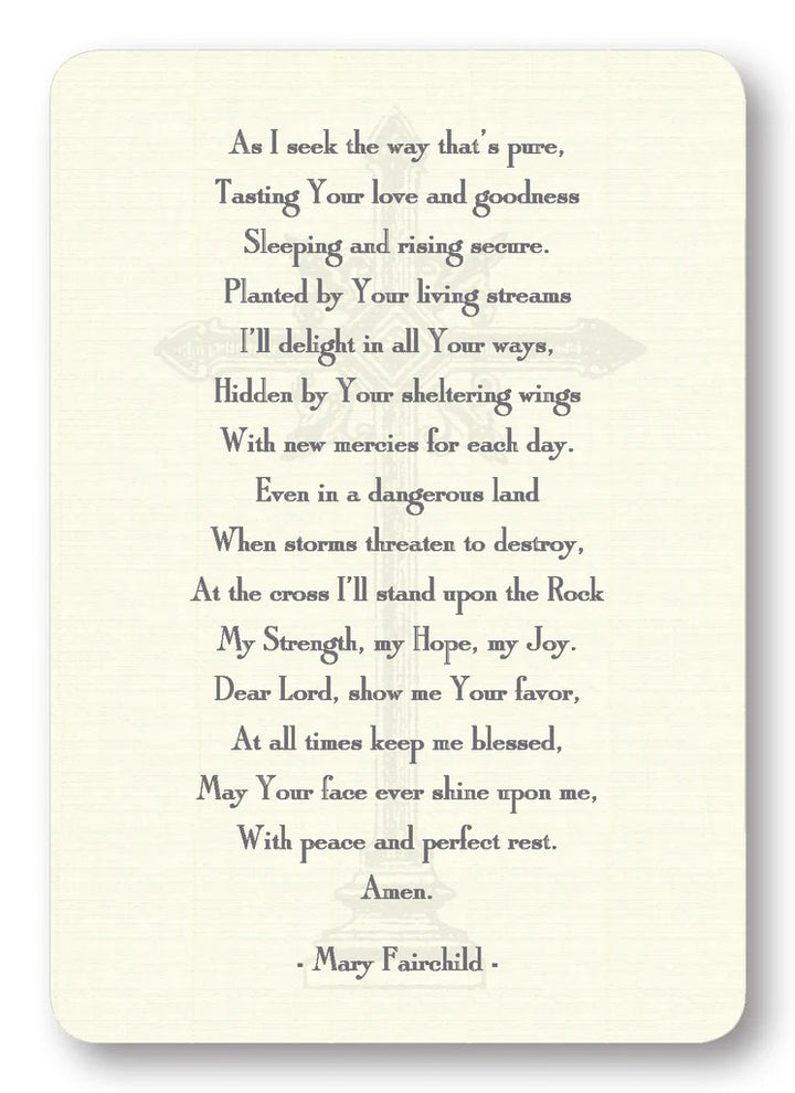 A Graduate's Prayer Card