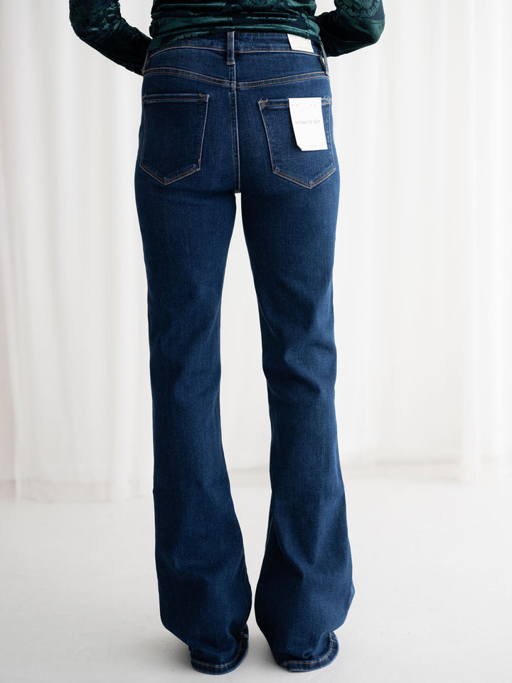 Bridge High Rise Flare with Front Pin Tuck