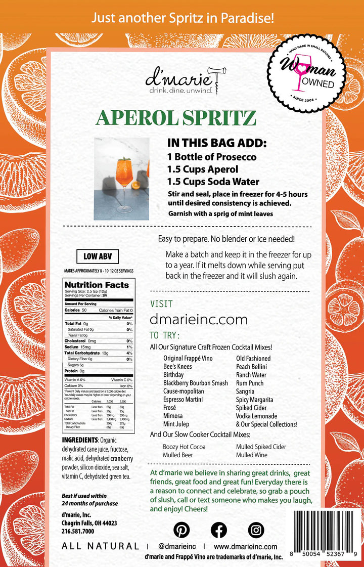 Aperol Spritz Cocktail Slush Mix