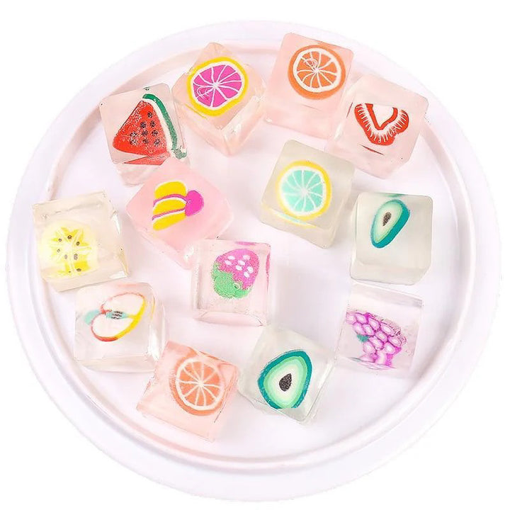 Mini Fruit Cube Squishie