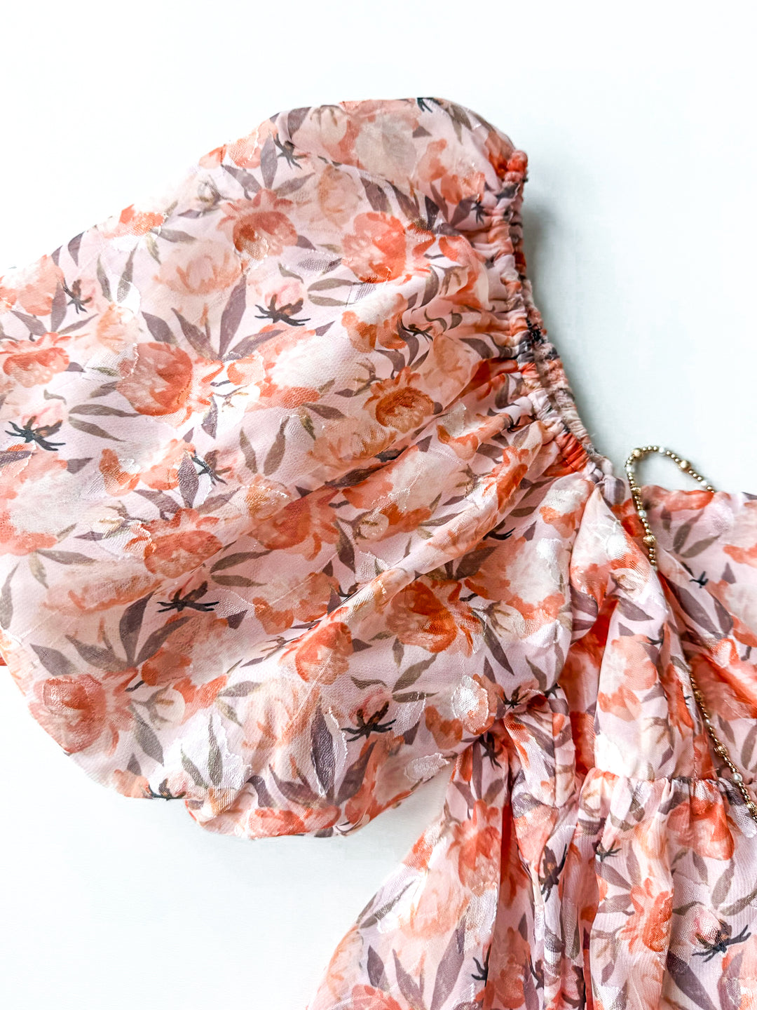 Playfully Peace Puff Sleeve Dress
