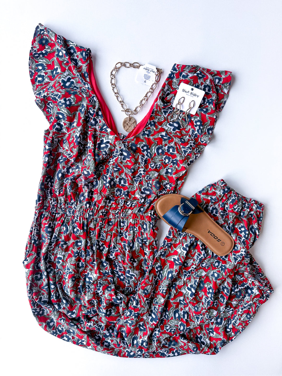 Time to Travel Floral Jumpsuit