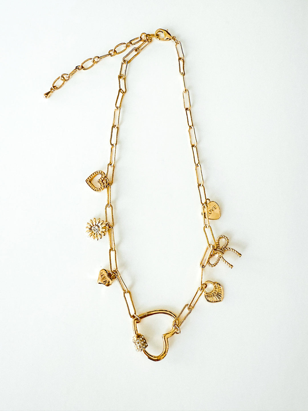 Small Charms Chain Link Necklace