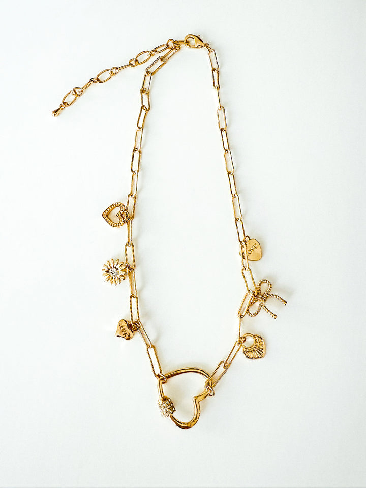 Small Charms Chain Link Necklace