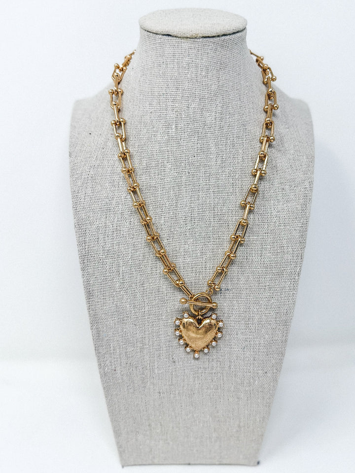 Sweet Heart Keepsake Toggle Necklace