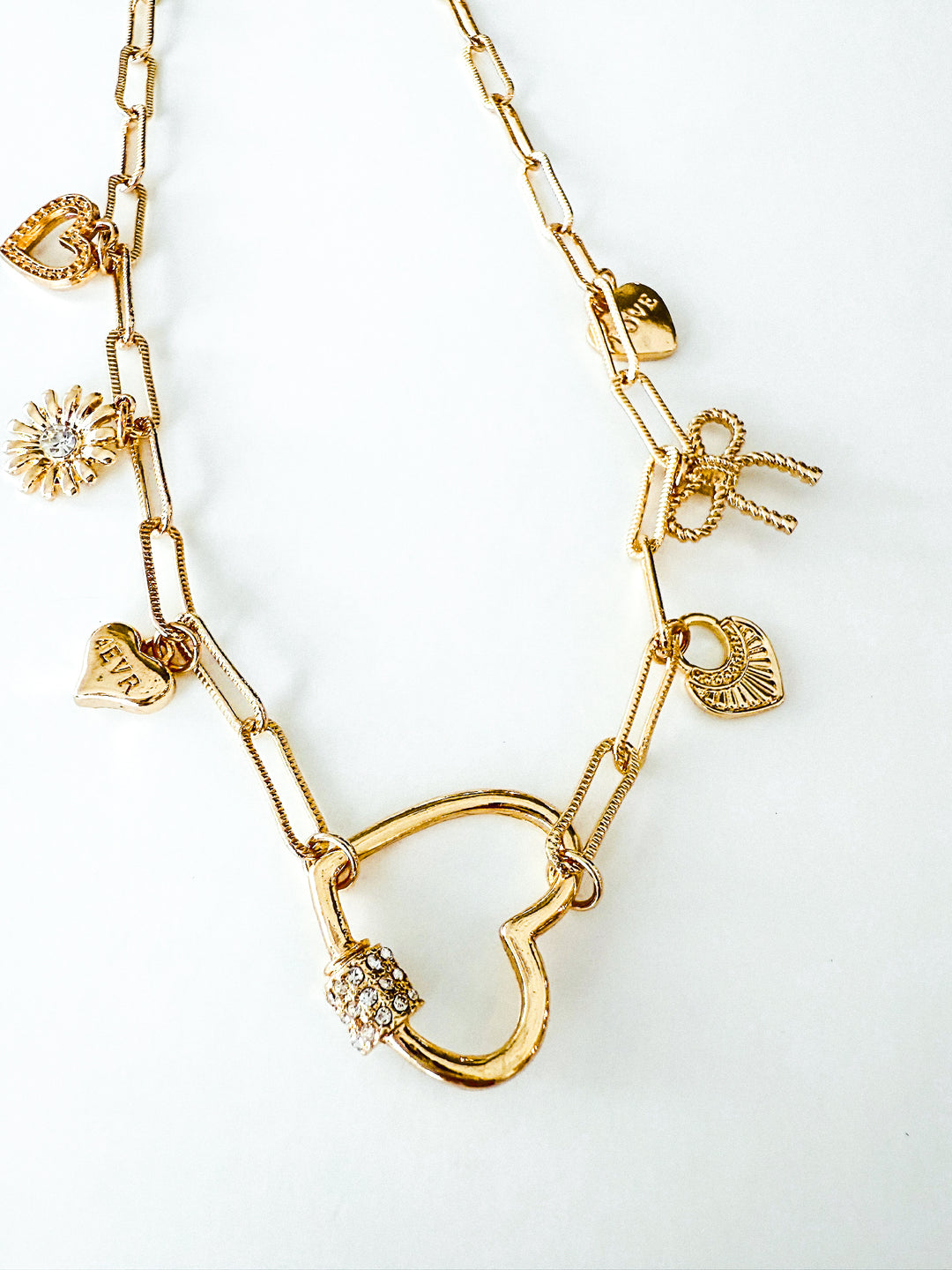Small Charms Chain Link Necklace