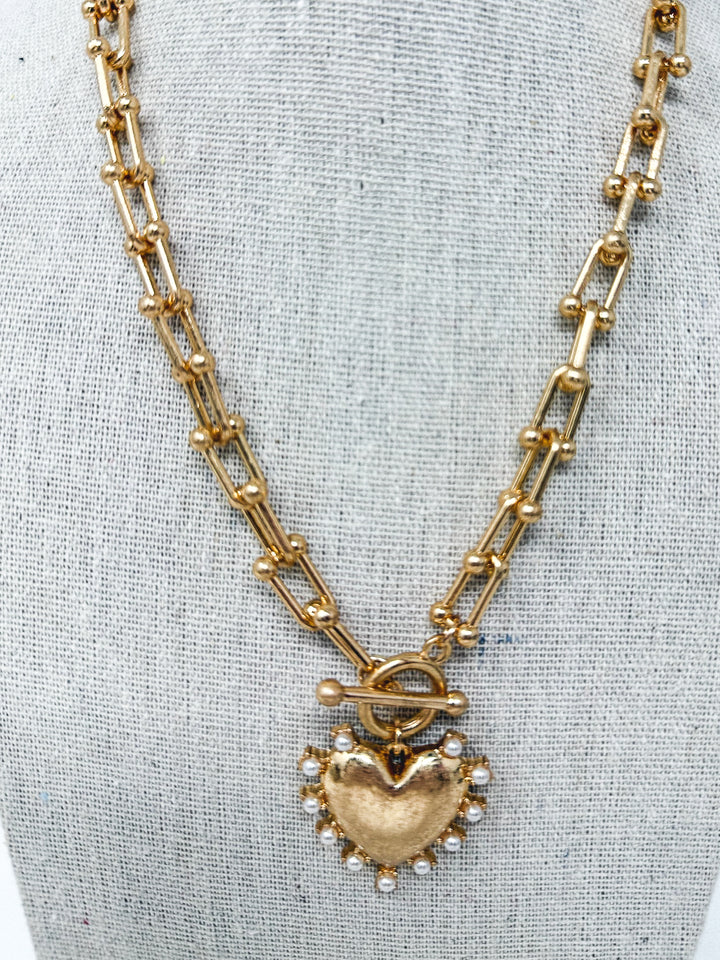 Sweet Heart Keepsake Toggle Necklace