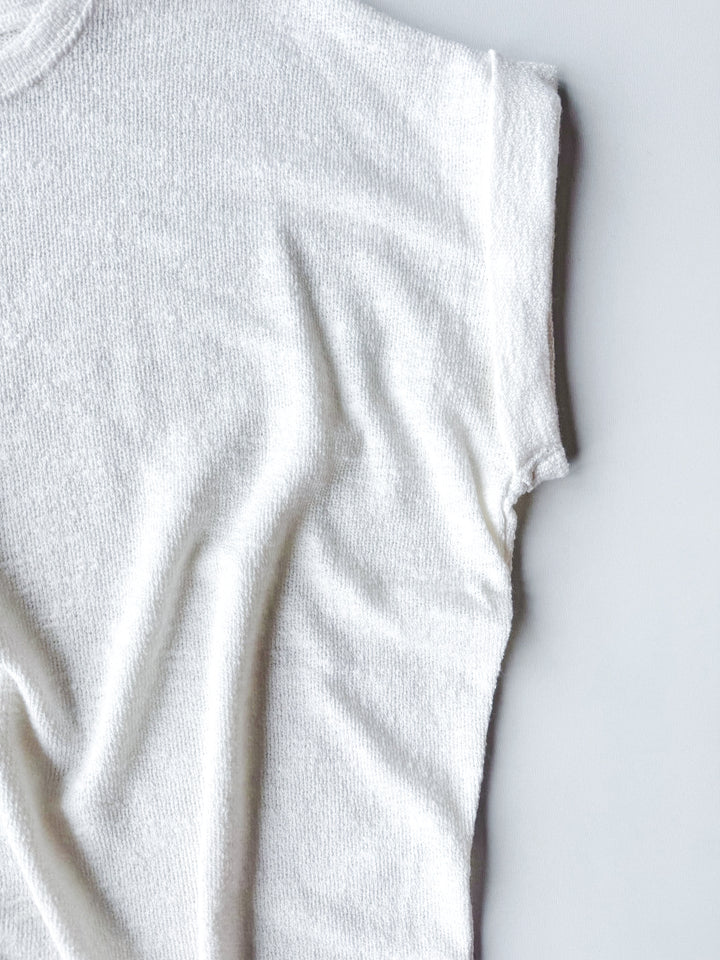 All Day Easy Hacci Rolled Sleeve Top