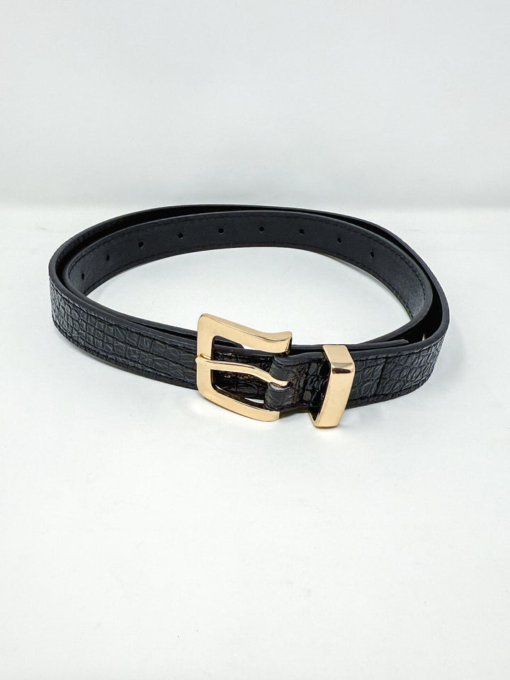 Croc Pattern Belt