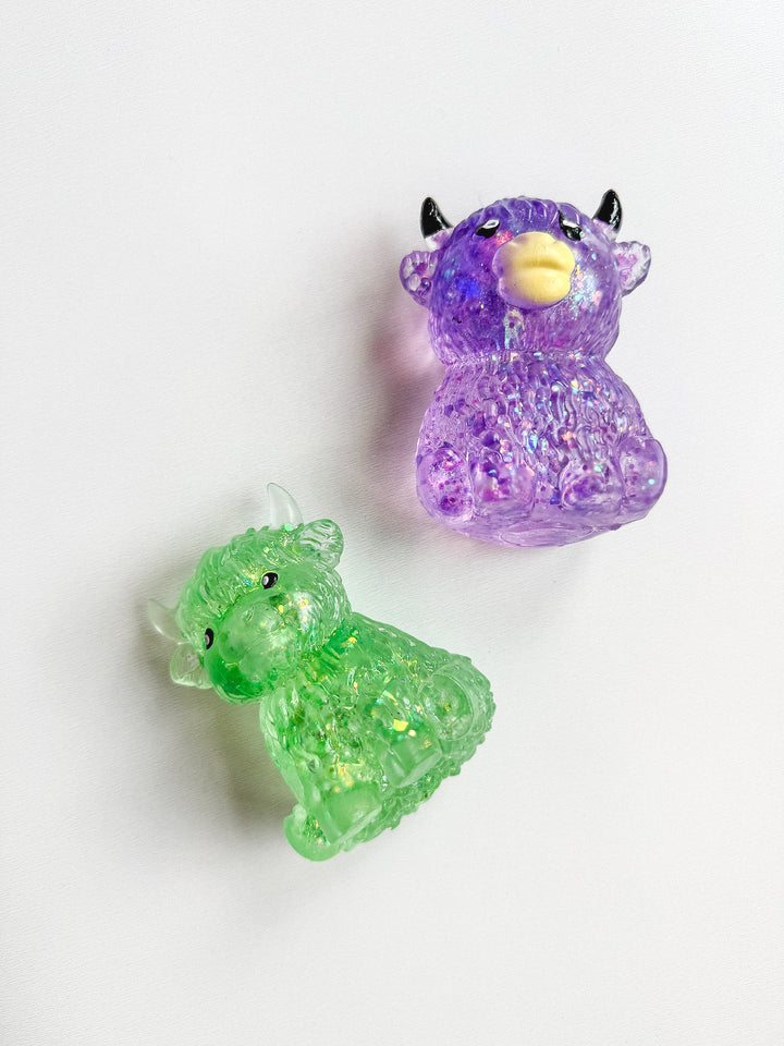 Highland Cows Glitter Squishy