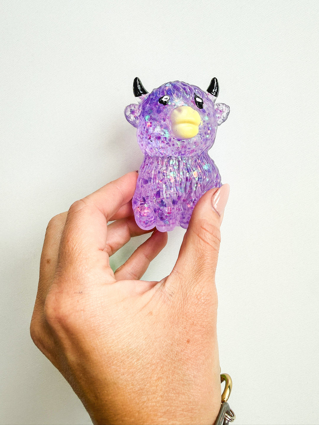 Highland Cows Glitter Squishy