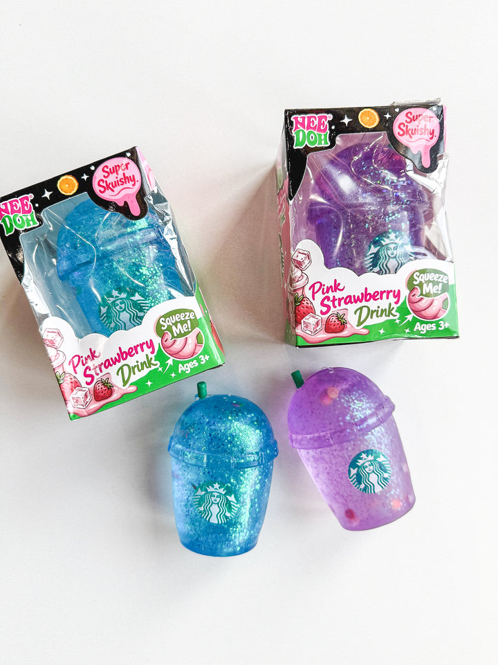 Glitter Pink Drink Squishie